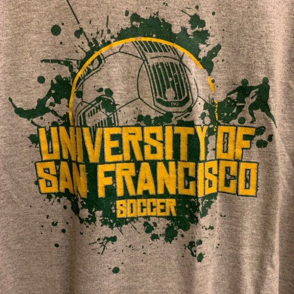 Nike U of SF Soccer Grey T Shirt Mens size XL - Picture 2 of 5